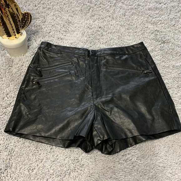 Forever 21 Pants - FOREVER 21 Faux leather shorts